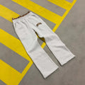 Men's loose fit patchwork hip hop trousers with elastic polyester fabric