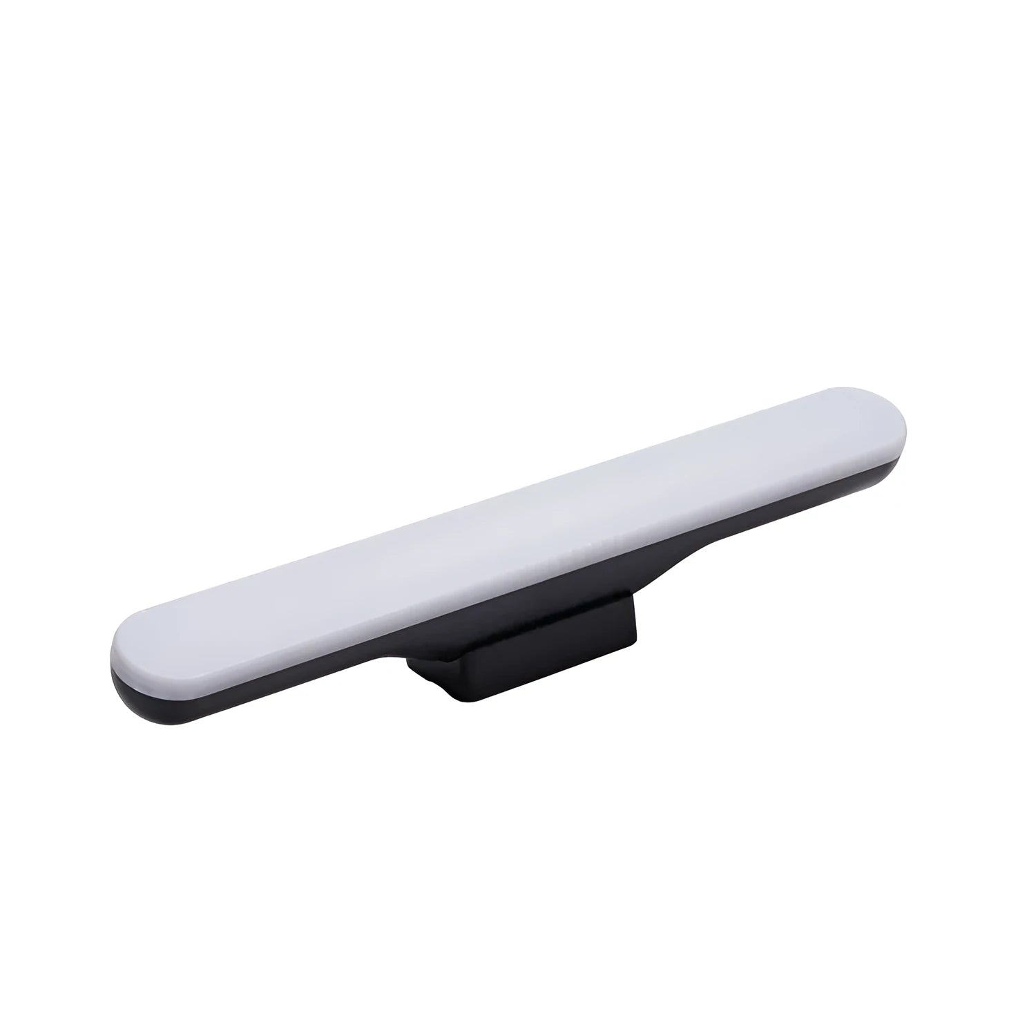 Modern simple plastic LED desk lamp with touch controls and rechargeable battery