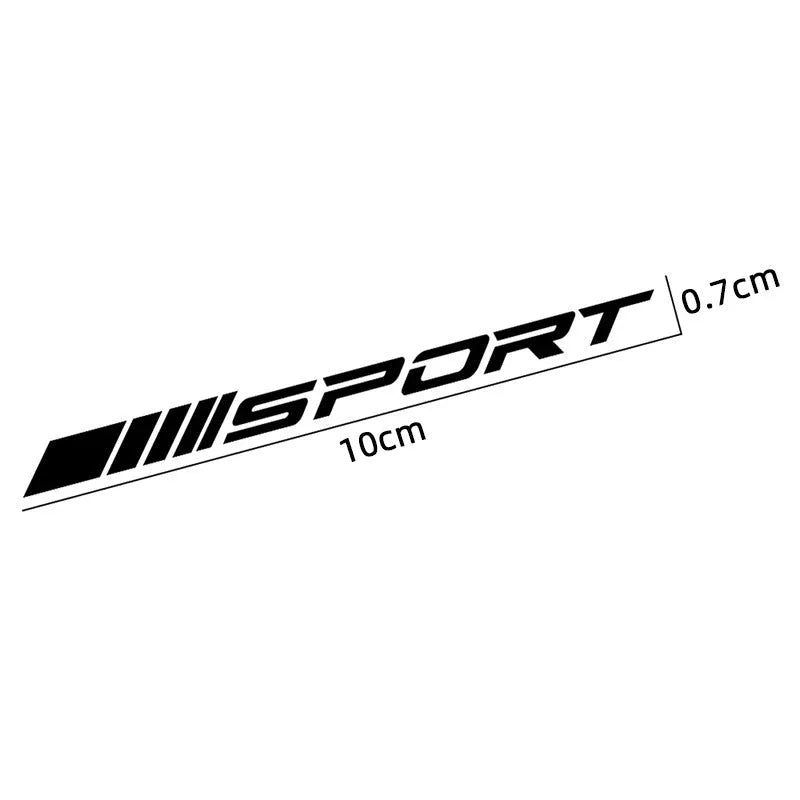 Hollow design red sports car rim sticker on alloy wheel