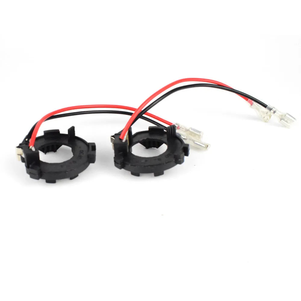 Black H7 LED conversion adapter for Volkswagen Golf and Jetta headlight upgrades