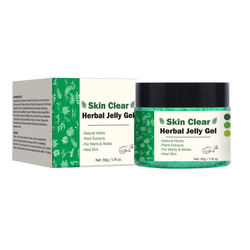 Clear Herbal Gel 50g transparent body care product with herbal formula