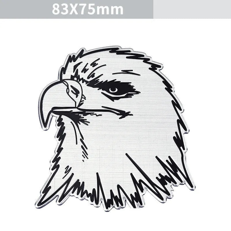 Aluminium car body decorative sticker with animal motif designs for vehicle customisation