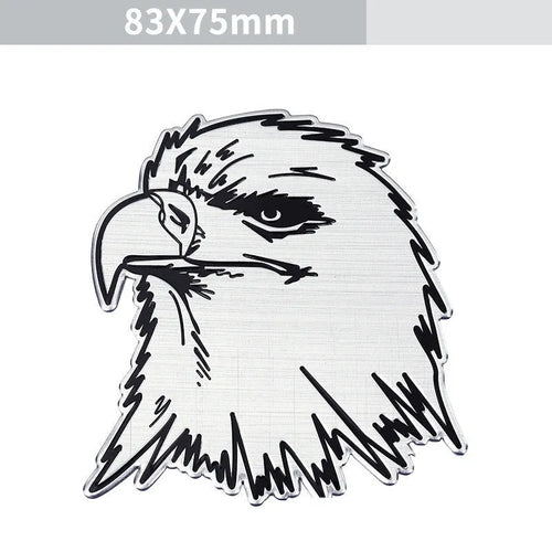 Aluminium car body decorative sticker with animal motif designs for vehicle customisation