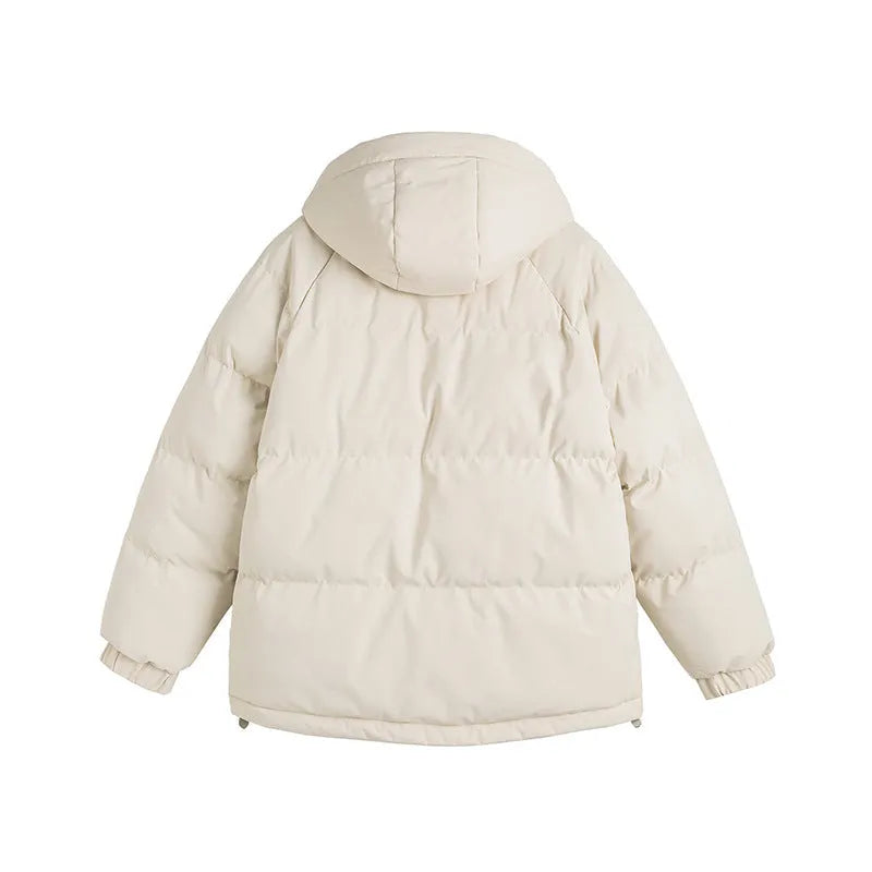 Loose winter padded coat with side pockets in six colour options