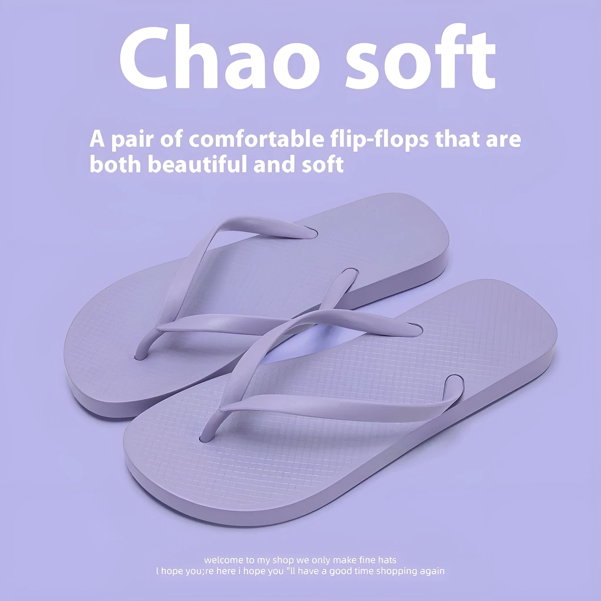 A pair of flat casual slippers with a hollow-out plastic upper and a textured non-slip PVC sole.
