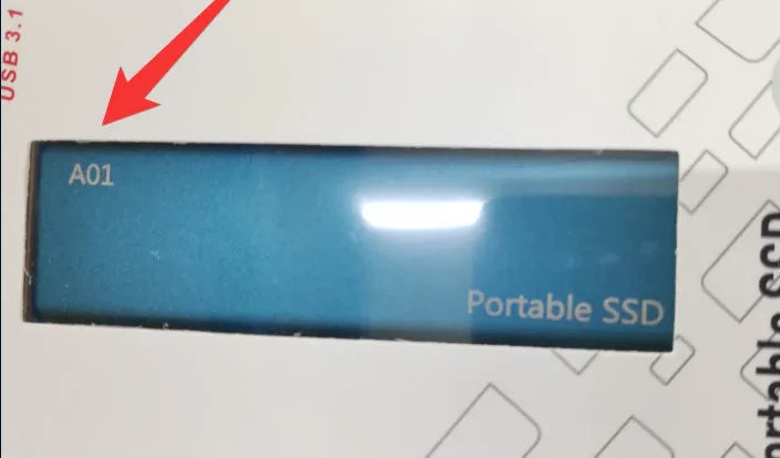 Metal shell mobile SSD expansion hard drive with ultra-thin design in red colour