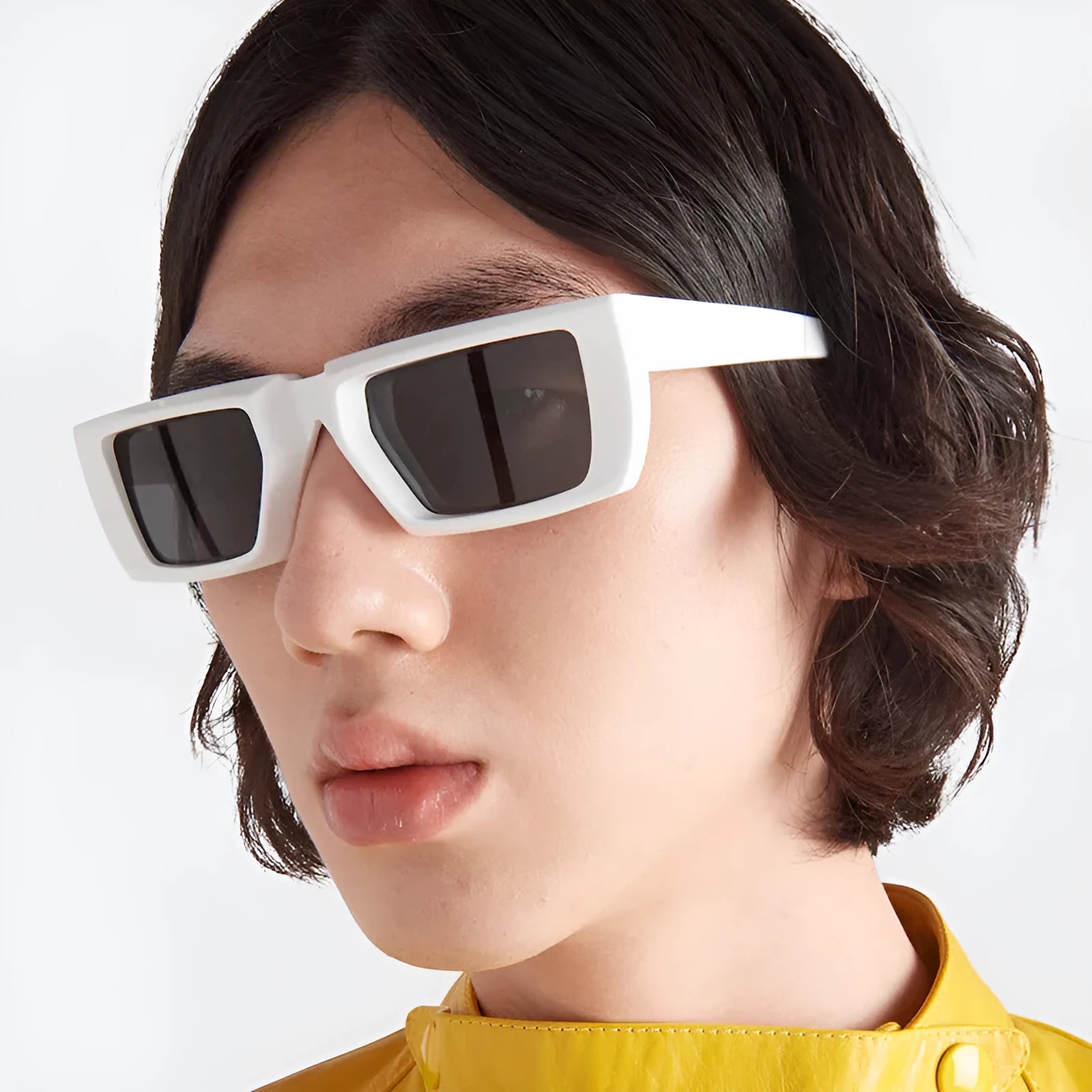 Y2K style special-shaped sunglasses with full frame and UV400 protection in multiple colour options.