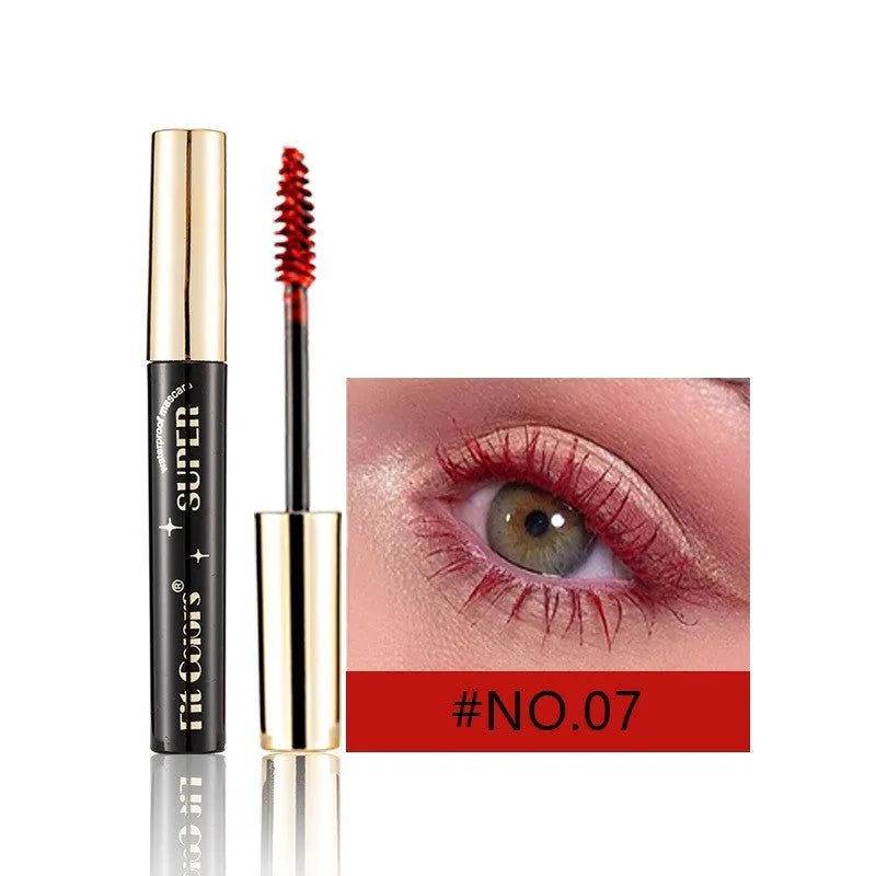 Stage mascara for Christmas performances in 12 colours including gold, purple, blue and green mermaid