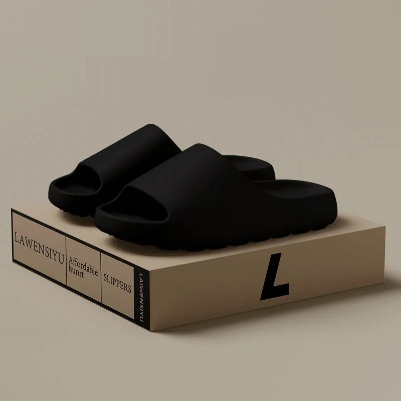 Women's thick-sole beach slipper in a choice of colours on an EVA injection-moulded base