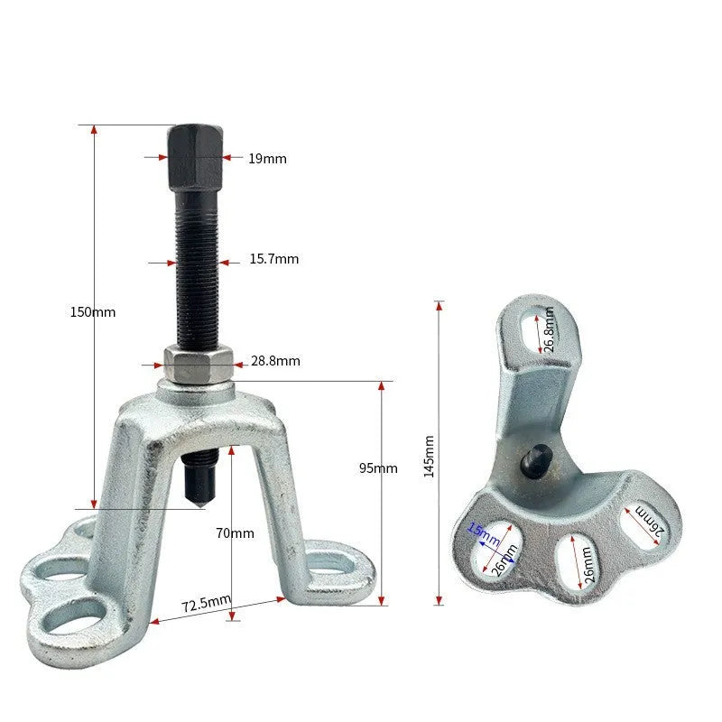 Chrome vanadium steel brake drum hub puller tool for electric tricycles and cars