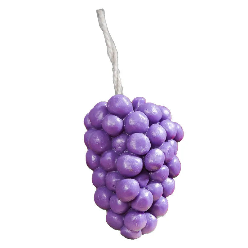 Purple and green grape cluster handmade soap bar with 80g net weight