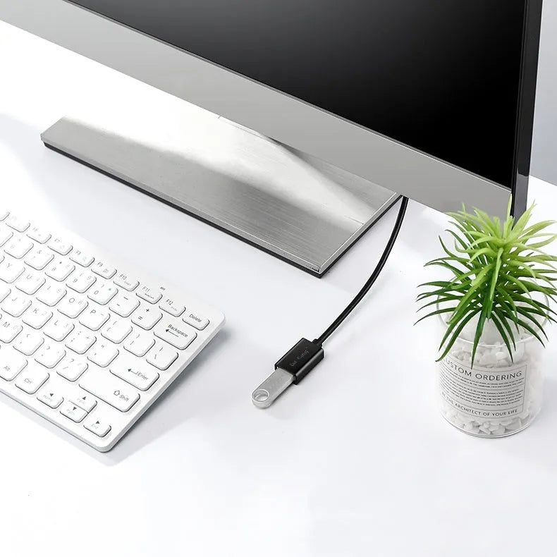 USB 3.0 and 2.0 male to female extension cable with black PVC insulation in various length options