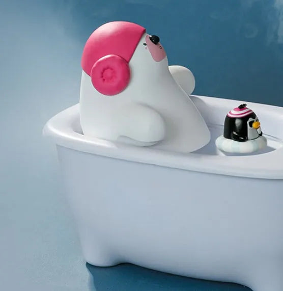 White USB-powered air humidifier with large water tank on a desk