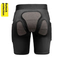 X-ray diffraction ski protective gear set showing hip pads and knee pads for winter sports
