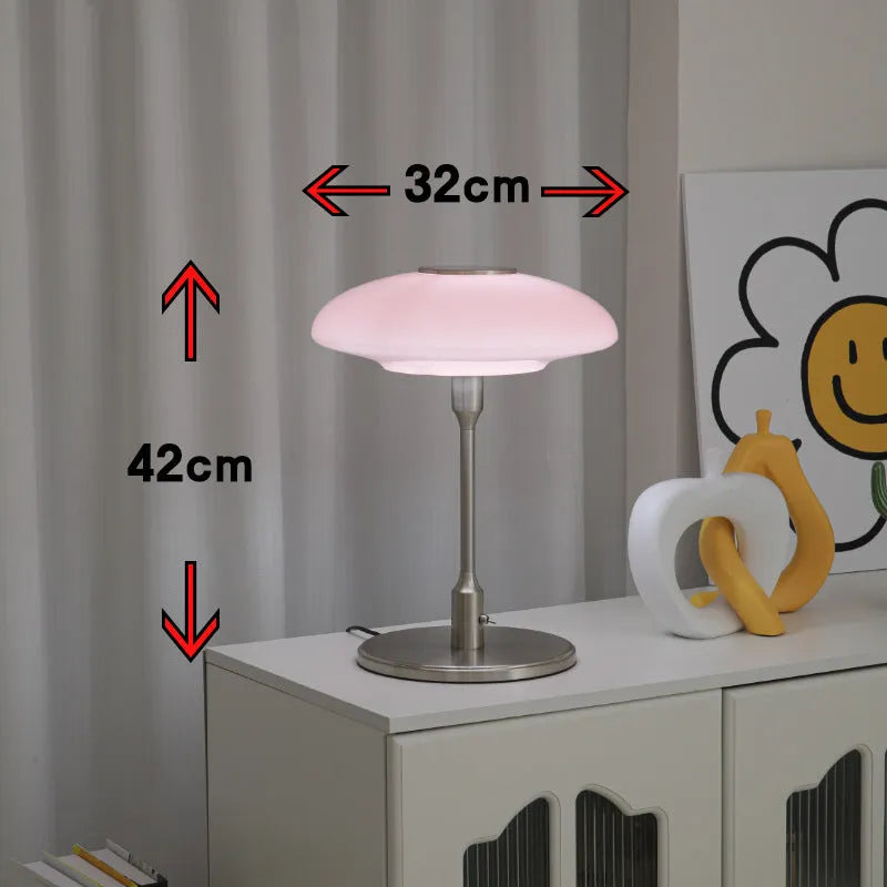 Vintage Korean style ambient light with nickel-plated metal holder in a choice of colours.