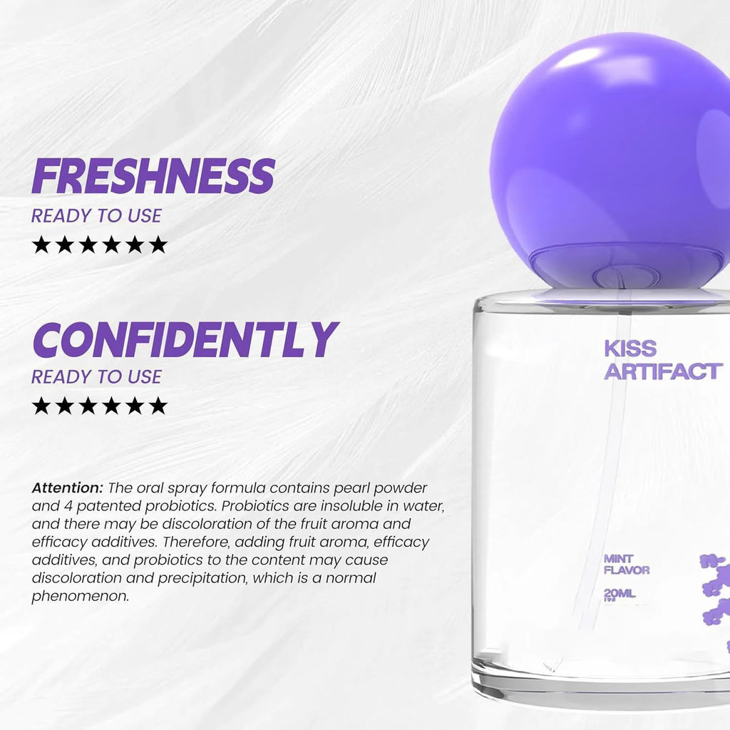 20ml oral spray bottle with probiotic hydrating formula for daily oral care