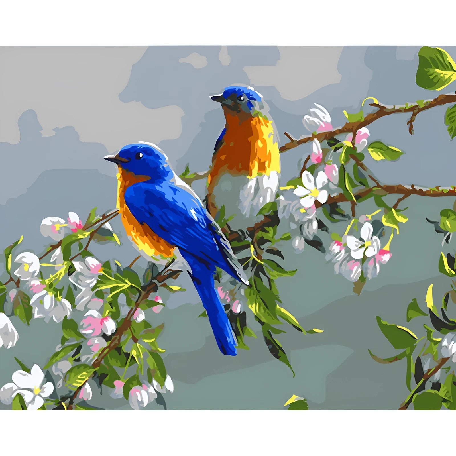 Hand-painted digital oil painting of an animal on linen canvas in idyllic scenery colours, academic style.