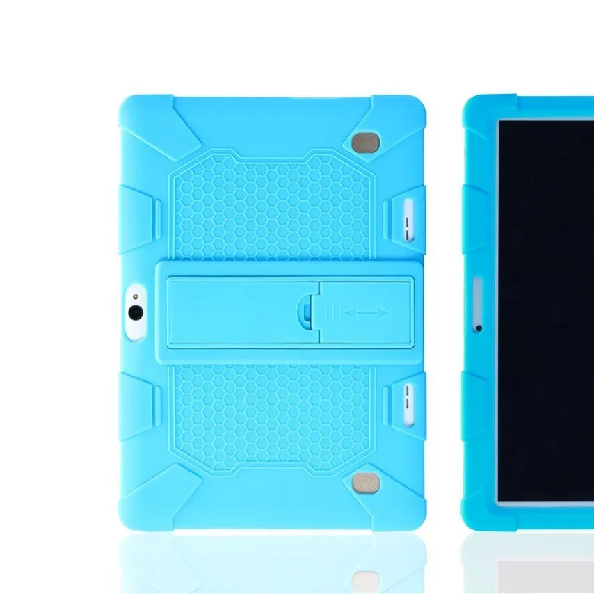 Little Overlord H10 ProM20 silicone protective case for 10.1-inch tablet in multiple colours with kickstand.