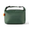 Japanese-style insulated lunch bag in Oxford cloth, shown in Army Green colour with a wide opening.