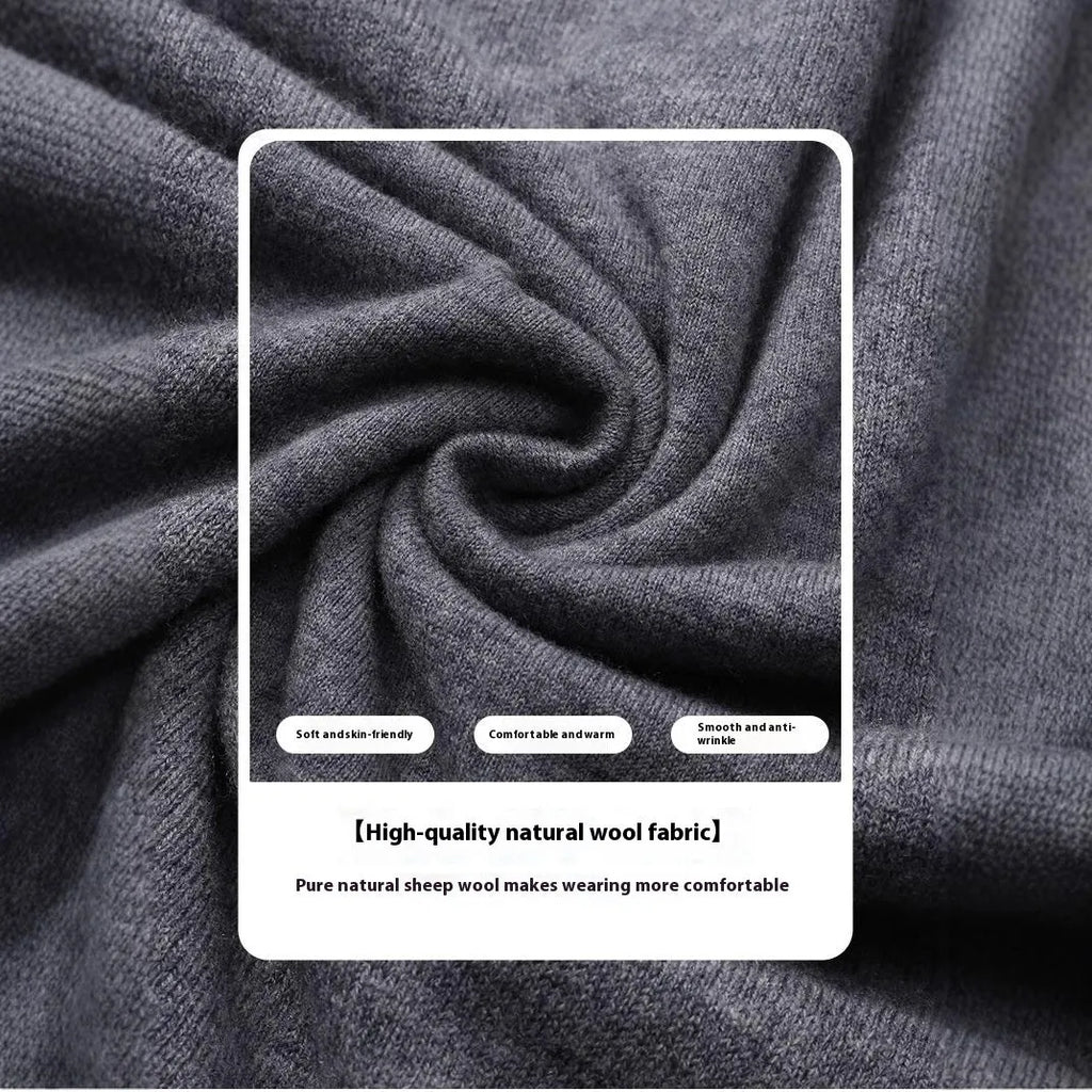 Men's standard wool pullover sweater in multiple colours for autumn and winter wear
