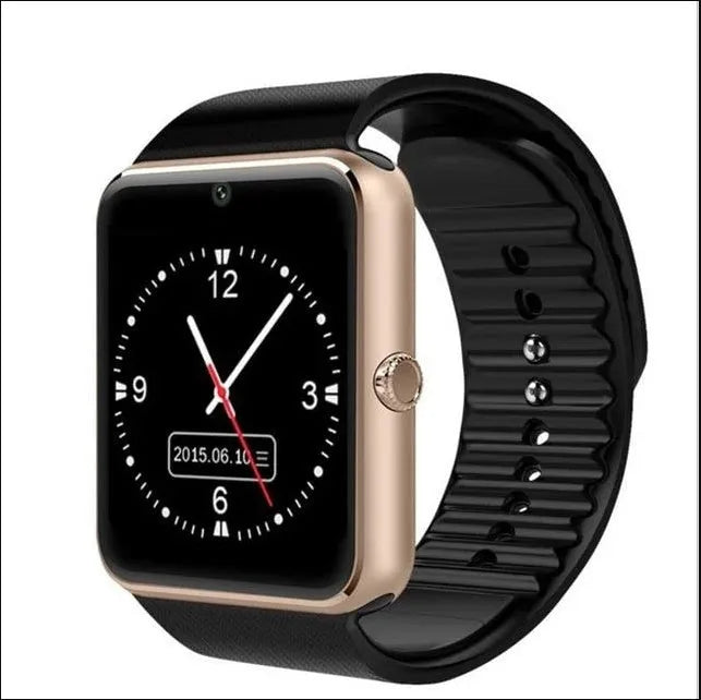Smart watch with 1.54-inch touchscreen and silicone strap on a wrist