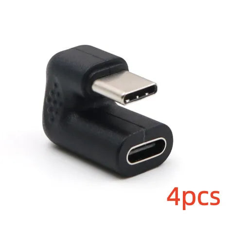 Plastic male to female USB adapter extension cable with U-bend design and four adapter pieces