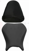 Black PU leather protective cover on a Suzuki GSXR1000 motorcycle seat.