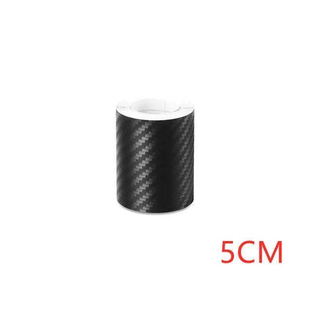 Matte 3D carbon fibre protection film roll for car door sills and bumpers in multiple width options