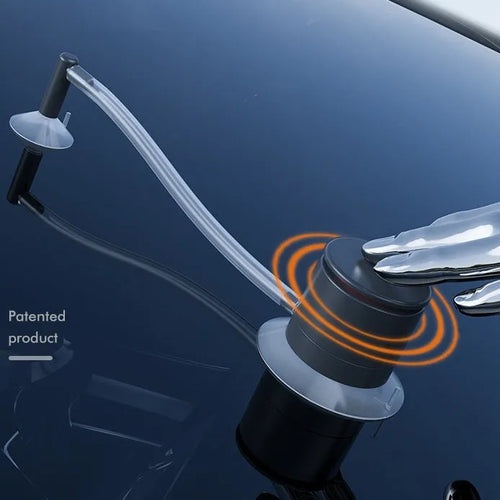Car windshield crack repair kit with plastic applicator tool and resin bottle