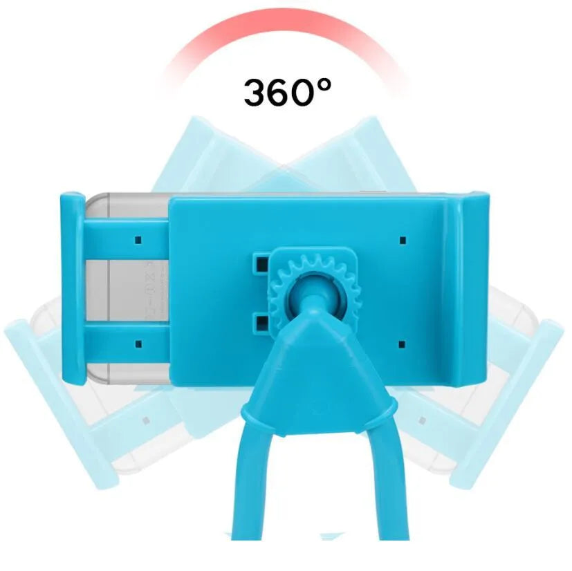 Universal smartphone holder with 360 degree rotation in multiple colours