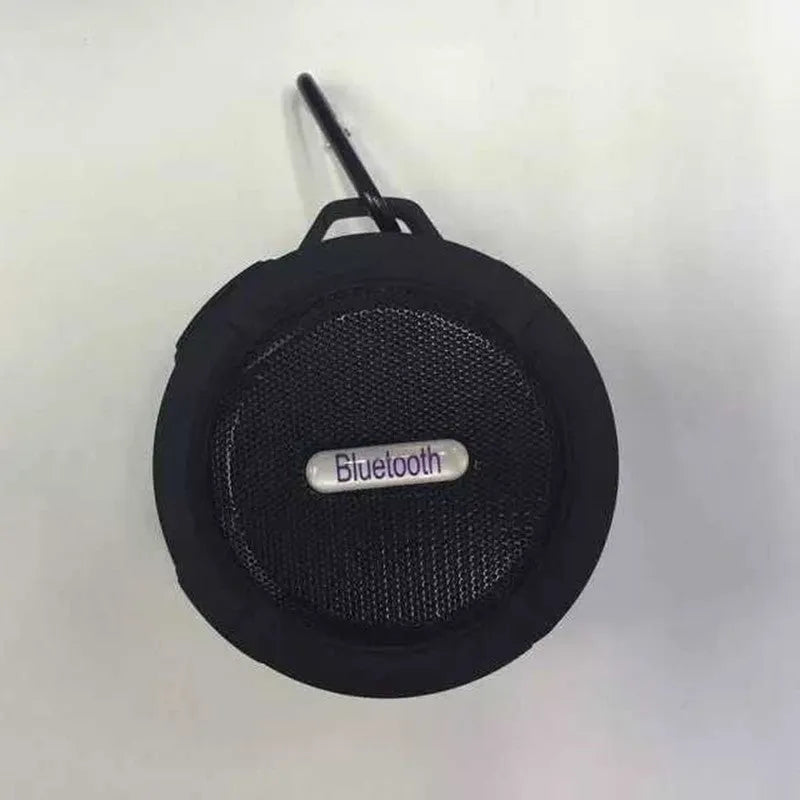 C6 waterproof portable Bluetooth speaker in black blue green red or yellow with mountaineering buckle