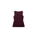 Slim fit sleeveless vest cardigan in viscose fibre with 3D pattern in dark red and white colour options