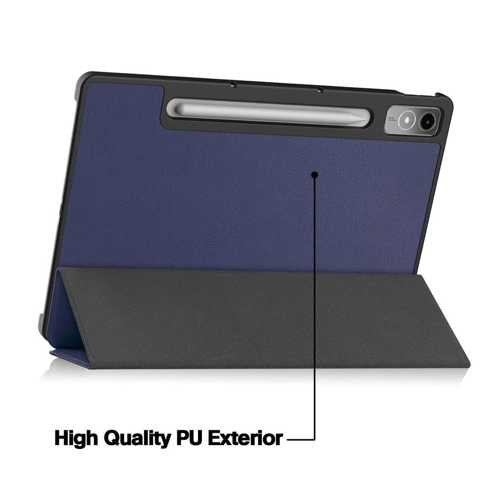Lenovo Tab P12 12.7-inch tablet protective case with a three-fold stand in various colour and pattern options.
