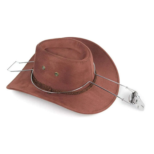 Chrome-plated iron car hat stand for coat and hat storage in vehicle interiors