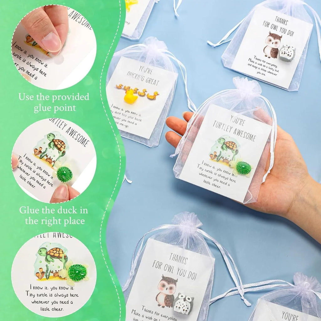 Resin motivational memo cards with inspirational quotes in pocket-sized format