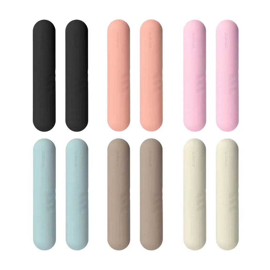 Silicone-edged hand-drawn dumbbell stick in various colours for fitness training