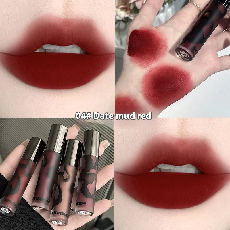 Lava Secret Matte Lip Mud lipstick in Orange Brown Coffee shade showing 3.2g tube with non-stain formula