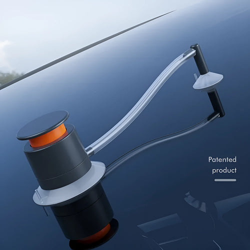 Car windshield crack repair kit with plastic applicator tool and resin bottle