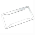 Aluminium alloy licence plate frame in black finish, showing 200x150mm dimensions.