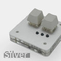 Mini USB keyboard in choice of colours with multimedia function keys for audio and game control