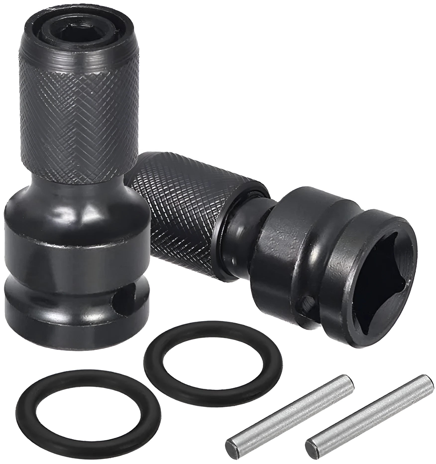 No. 45 steel telescopic bit holder adapter for 1/2-inch to 1/4-inch cross-over use