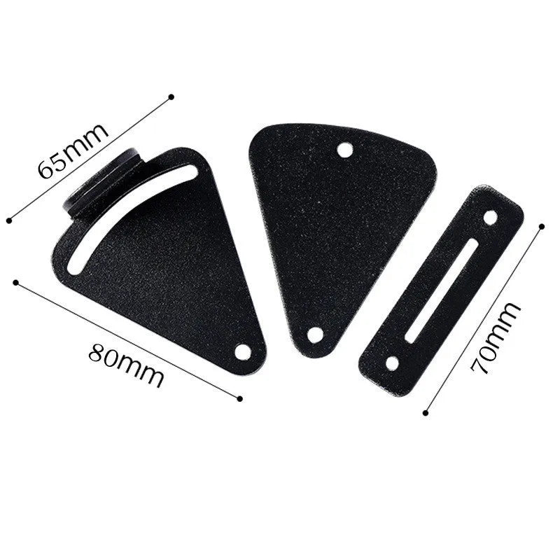 Black stainless steel sliding barn door lock for interior doors with S and M size options