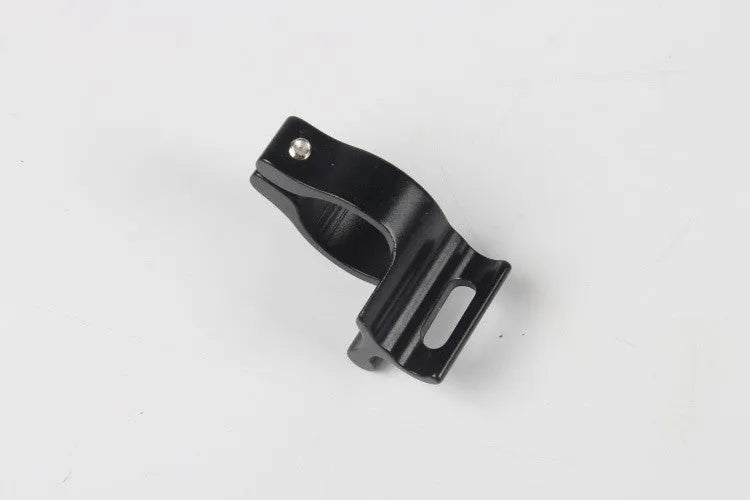 Black aluminium alloy vehicle clamp ring with 28.6mm diameter for automotive and machinery applications