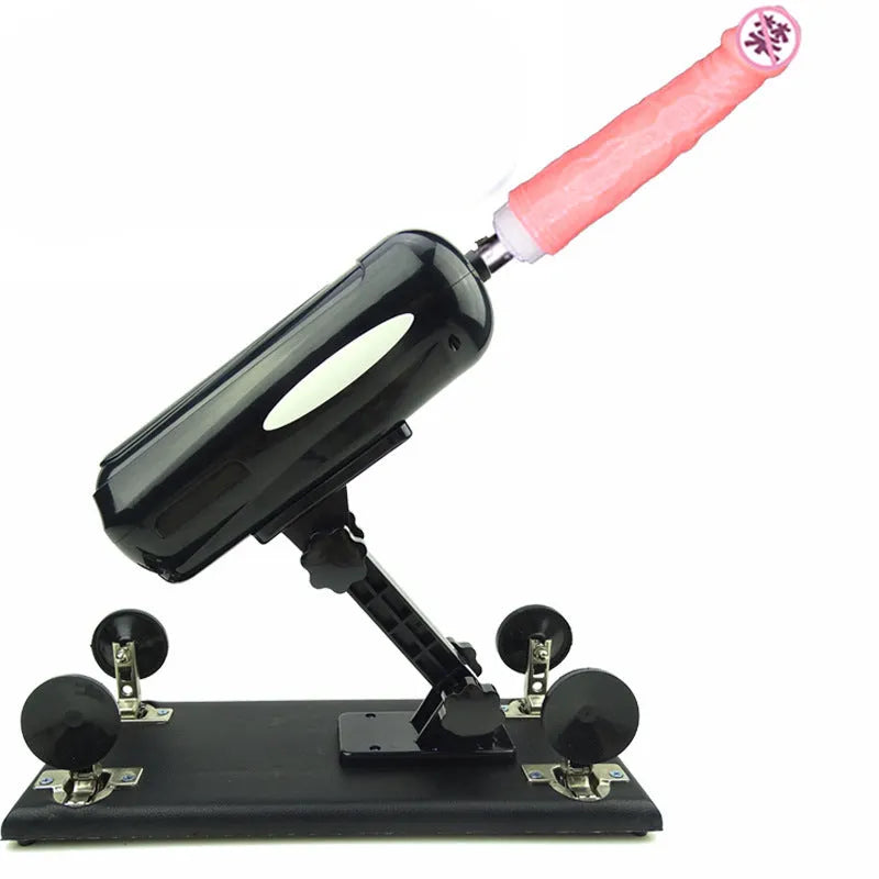 Bobb women's automatic telescopic thrusting sex tool in purple, black, and pink colours