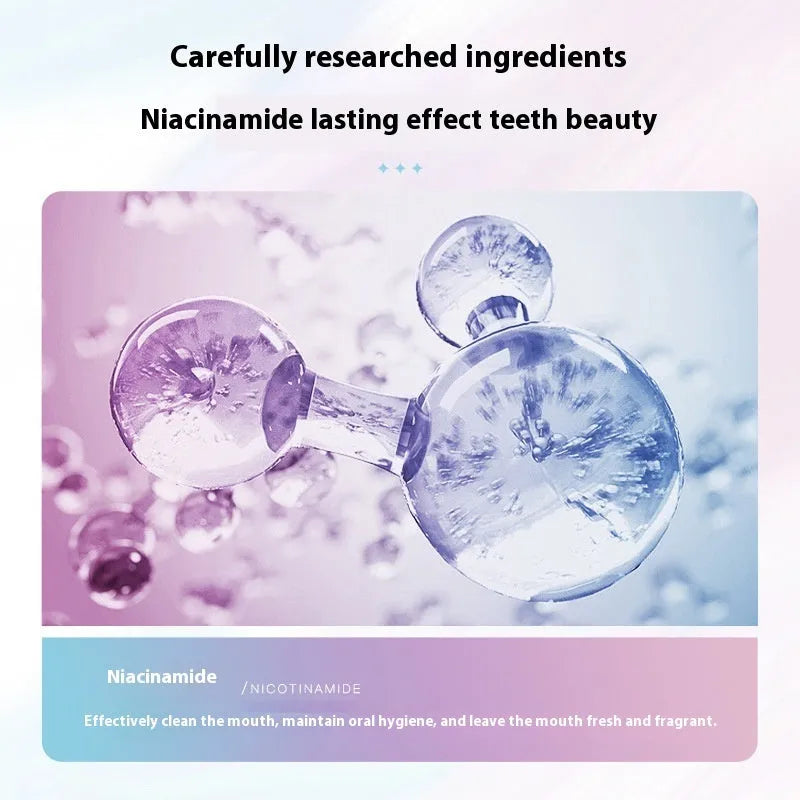 100g tube of nicotinamide dazzling white toothpaste for adult oral cleaning and whitening