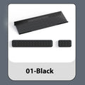 Double-sided computer pad with resin surface and memory foam wrist rest in multiple colour options