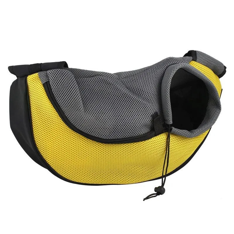 Polyester pet backpack carrier with breathable mesh windows for small dogs and cats