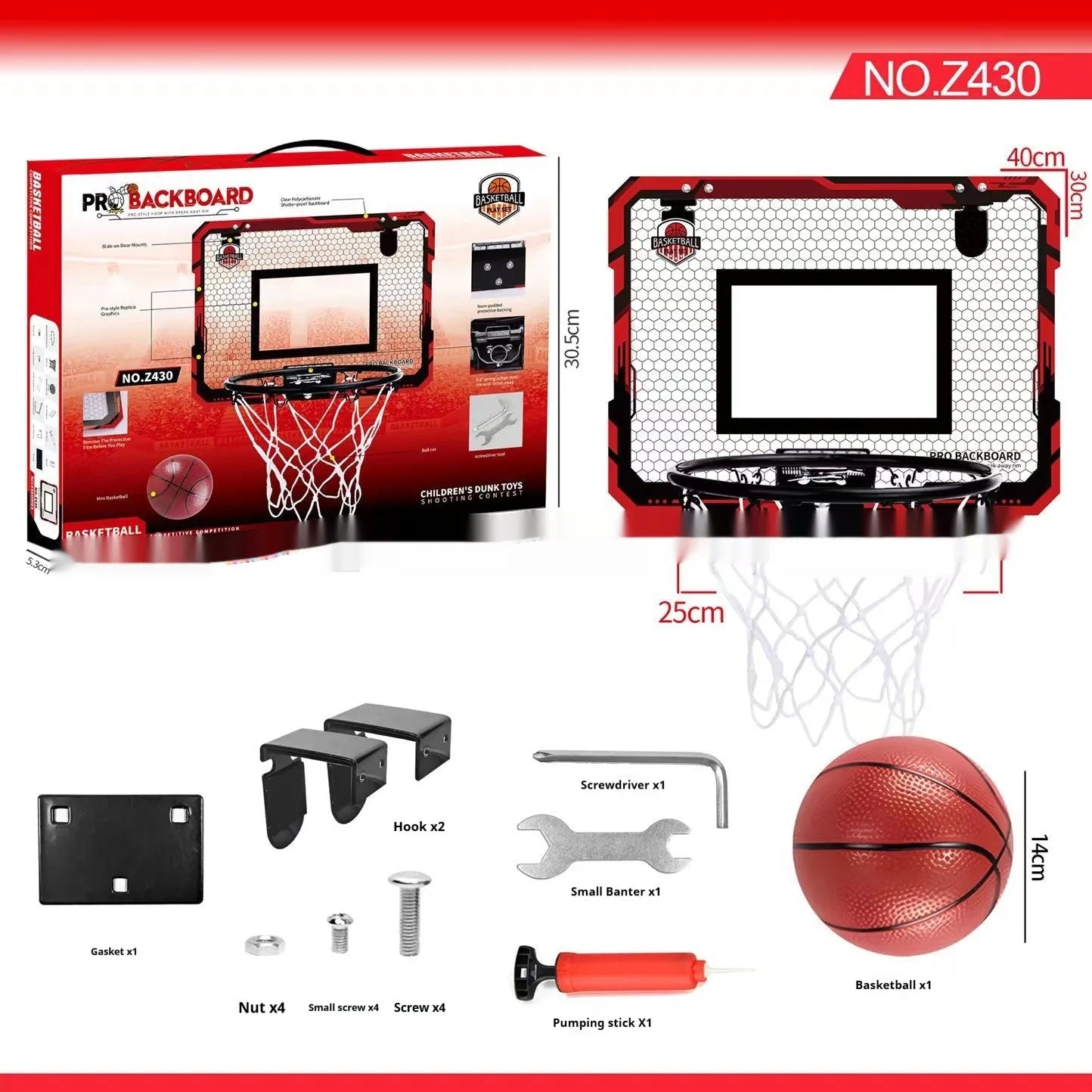 Folding basketball frame with dunk scoring function and punch-free suction cup mounting system