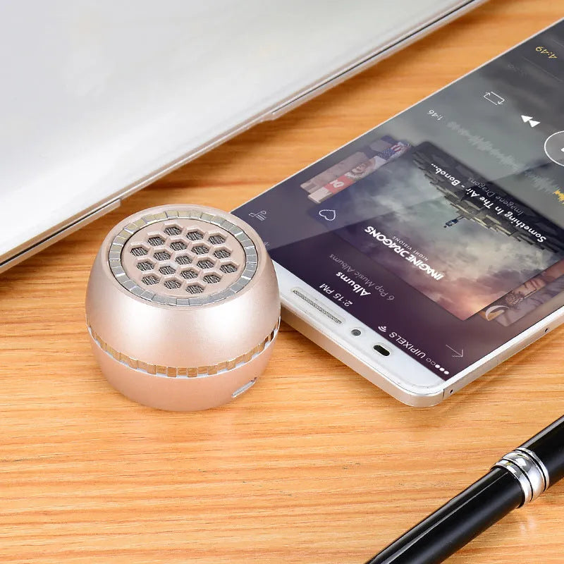 Universal external amplifier speaker unit in black, gold, or rose gold with wired connectivity