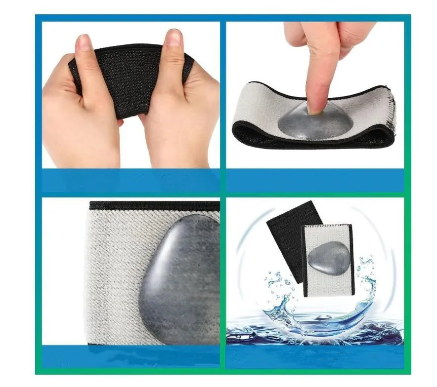 Elastic foot bandage with arch support for flat feet in ordinary and heart styles